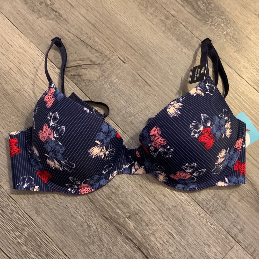 Floral Print Bra